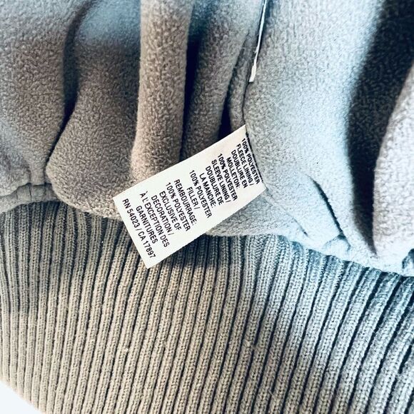 OLD NAVY GRAY PUFFER JACKET SIZE MEDIUM - Picture 6 of 8